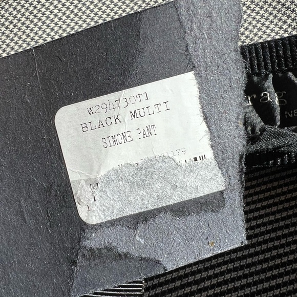 New Rag & Bone Simone Pant Italian Stretch Black White Multi NWT Casual Women 0 - Picture 10 of 11